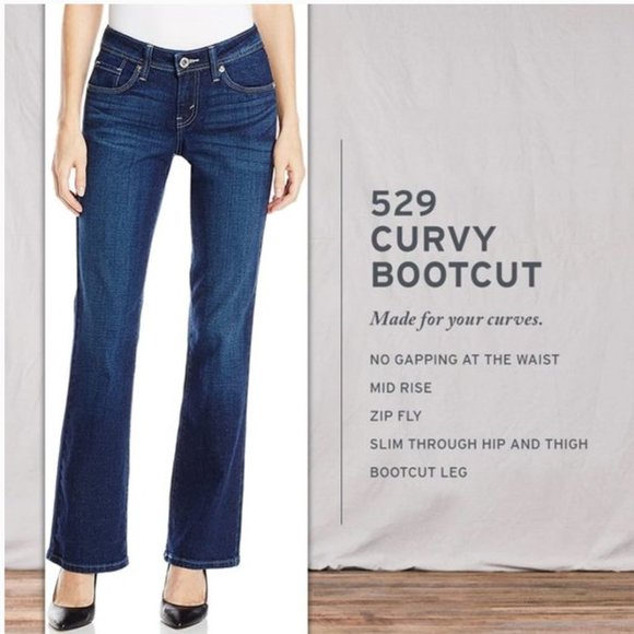 Levi’s 529 Mid Rise Curvy Bootcut - Picture 2 of 13